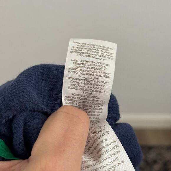 Mini Boden Relaxed Corduroy Overalls Apple Embroidery College Navy Blue 5-6Y - Picture 11 of 11